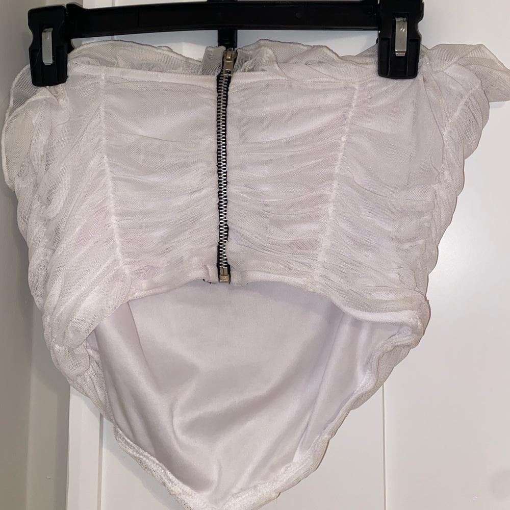 White Ruffle Top - Picture 2 of 2